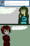  arms_crossed ask bloodtier dress_of_eclectica jade_harley karkat_vantas kats_and_dogs redrom shipping word_balloon 