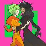  dogtier godtier guns_and_roses jade_harley redrom rose_lalonde seer shipping witch 