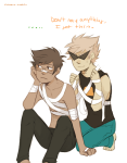 ... 2014 dirk_strider fullres ikimaru jake_english kneeling no_shirt pumpkin_patch redrom shipping sitting strong_tanktop text