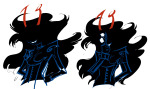  2025 ancestors fullres fusion haven homestuck:_beyond_canon jaggy_lines lusus marquise_spinneret_mindfang no_hat silhouette sketch solo spidermom starter_outfit 