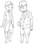 2013 blush doze felt formal fullres grayscale itchy lineart suit tyska wip