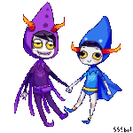  2012 666bot animated bard breath_aspect codtier fullres gamzee_makara godtier holding_hands page pbj pixel rage_aspect redrom shipping tavros_nitram transparent 
