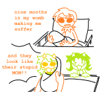  2026 back_angle blush comic davepetasprite^2 davesprite fullres jaggy_lines lineart meme nepeta_leijon nepetasprite no_hat shipping sitting splorfstuffss sprite starter_outfit teaser_toy text 