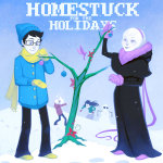  beta_kids cover_art dave_strider grist holidaystuck hummingbirds jade_harley john_egbert land_of_frost_and_frogs lexxy rose_lalonde squiddles text winter 