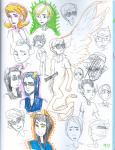  art_dump dave_strider davesprite dirk_strider equius_zahhak john_egbert karkat_vantas no_glasses problemtown rose_lalonde roxy_lalonde sexy_science_lady_suit sprite tavros_nitram vriska_serket 