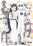 2025 ? animal_ears beta_kids blush breath_aspect carrying chibi crying dave_strider dogtier duckface food fullres godtier headphones heart heir jade_harley john_egbert knight language:japanese multiple_personas r_ch07 red_baseball_tee redrom rose_lalonde shipping space_aspect spacetime stars starter_outfit time_aspect undergarments witch word_balloon 