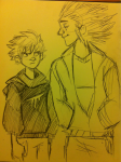  aspect_hoodie blood_aspect crossover kingdom_hearts pencil pootles sepia sketch 