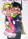  doomyz freckles grimdorks john_egbert kiss rose&#039;s_winter_clothes rose_lalonde shipping winter 