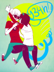  back_angle coolkids dave_strider jpeg-hero pixel red_record_tee redrom rule63 shipping terezi_pyrope word_balloon 