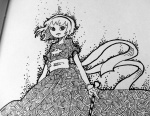  black_squiddle_dress grayscale letscake rose_lalonde solo thorns_of_oglogoth 