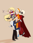  alcohol blush dave_strider dirk_strider eridan_ampora godtier hug ketolic knight light_aspect multishipping potter_smuppet_pals purple_rain rose_lalonde roxy_lalonde seer shipping starter_outfit time_aspect wavemakers wut wwixards 