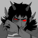 blood body_modification freckled-king limited_palette no_glasses solo terezi_pyrope 