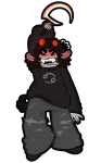 2026 animal_ears blush crying fullres homes_smell_ya_later karkat_vantas luv_freshy solo starter_outfit sweat transparent troll_tail weapon