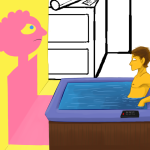  adventure_time andrew_hussie bathing crossover snaxattacks 