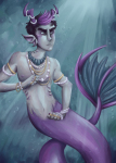  eridan_ampora merfolk mythologystuck robotwwizard solo underwater 