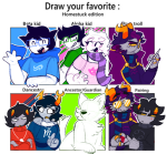 2025 aranea_serket arms_crossed art_meme back_to_back basilirl becquerel blush breath_aspect dancestors dream_ghost empiricist's_wand eridan_ampora freckles fullres godtier heir jake_english john_egbert kankri_vantas karkat_vantas palerom profile redrom roxy's_striped_scarf roxy_lalonde shipping sickleback starter_outfit sufferer_necklace sweat text vantases whistle
