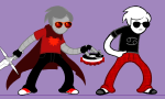  2024 caledfwlch dave_strider davebot fullres godtier homestuck:_beyond_canon jaggy_lines knight reesereeserson sleepy_kat_tee sprite_mode time_aspect timetables 