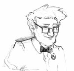  2011 fullres grayscale headshot monochrome pencil perpetualinsomnia poppop solo 