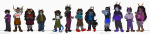  2024 alternate_hair aradia_megido arms_crossed body_modification equius_zahhak eridan_ampora fashion feferi_peixes flarp fullres gamzee_makara jewelry kanaya_maryam karkat_vantas nepeta_leijon no_hat onlysushicat sollux_captor sweat tavros_nitram terezi_pyrope text vriska_serket zodiac_symbol 