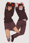  2022 blush bromance dammek&#039;s_hoodie hiveswap joey_claire jujeobman midair star_crossed_romance starter_outfit sweat xefros_tritoh 
