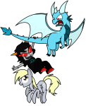  crossover my_little_pony nukeleer ponies terezi_pyrope unknown_crossover 
