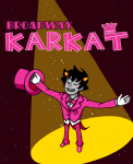  2012 broadway_karkat fashion fullres hat high_angle karkat_vantas smiling_karkat solo spunky-sora suit text 