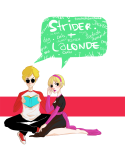  black_squiddle_dress book dave_strider kneeling ohparapraxia red_baseball_tee rose_lalonde word_balloon 