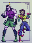  2025 action_claws body_modification crossover equius_zahhak fashion fullres jojo&#039;s_bizarre_adventure meowrails musclestuck nepeta_leijon no_hat palerom pastabaguette pastiche shipping 
