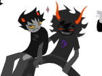  2024 arm_in_arm diamond fullres gamzee_makara jaggy_lines karkat_vantas melerbytes palerom shipping sitting sober_gamzee starter_outfit tropicshipping 