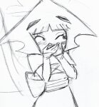  2026 auguryaside blush donoteating_ fullres grayscale lineart monochrome nymphs sketch solo speculative_design 