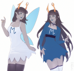  2019 alternate_hair aranea_serket clothingswap dancestors deletethestars fairy_dress fullres serkets starter_outfit sufferer_necklace vriska_serket 