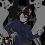  2025 blackoutbruh eyepatch fullres ghosts john_egbert panel_redraw solo starter_outfit trollified vriska_serket 