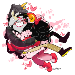  2013 2spooky aradia_megido blush casual fullres hat heart holidaystuck hug redrom shipping sollux_captor zamii070 