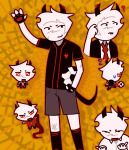  2024 ? art_dump body_modification candy_timeline chibi godtier heir homestuck^2 multiple_personas solo sports starter_outfit tonythybologna yiffany_longstocking_lalonde_harley 