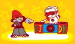 2024 cosplay dave_strider fullres hat headphones heart jaggy_lines karkat_vantas microphone music_note parappa_the_rapper red_baseball_tee red_knight_district shipping starter_outfit tgcg 