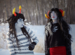  2015 aradia_megido artist_collaboration broken_source cosplay daisies-and-dust dead_aradia fullres real_life vriscata vriska_serket winter 