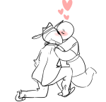  2014 fullres grayscale heart highlight_color hug jack_noir kiss kneeling lineart ms_paint paint_it_black redrom shipping spades_slick toonysart 