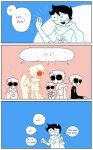  2025 beloz_hs breath_aspect comic dave_strider davesprite four_aces_suited fullres godtier heir injured_davesprite john_egbert knight multiple_personas puppet_tux sprite text thought_balloon time_aspect timeclones word_balloon 
