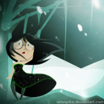  3_in_the_morning_dress chibi jade_harley land_of_frost_and_frogs selanpike solo trees 