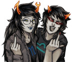  2026 chomplicated fullres redrom scourge_sisters shipping starter_outfit terezi_pyrope the_finger vriska_serket 