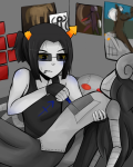 2012 alternate_hair aradia_megido aradiabot carrying equius's_hive equius_zahhak fullres hive rolling-mozaik sparbots starter_outfit sweat
