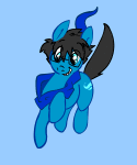 2011 animated breath_aspect clouds crossover fullres godtier heir john_egbert lord-waffle midair my_little_pony ponified solo
