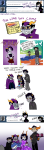 2013 ask beverage clouds comic crossdressing emoticon eridan_ampora fashion feferi_peixes fullres gamzee_makara hat illness karkat_vantas kneeling march_eridan ocean plushie sitting starter_outfit tavros_nitram text trees word_balloon ximerika zodiac_symbol