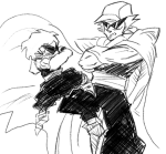 2025 bro crossover dave_strider dragon_ball fullres grayscale kakuyamii monochrome sketch strife sweat 
