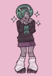 2026 bad_quality blush del'fi fullres homestuck:_beyond_canon meat_timeline nymphs solo stars starter_outfit wolfita