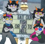  2023 arms_crossed eridan_ampora erisol_ampcap erisolsprite feferi_peixes fefeta_peilei fefetasprite fullres image_manipulation jaggy_lines meme meraki-sunset multiple_personas sprite starter_outfit trollified 