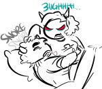 2025 adorabloodthirsty earth2yume fullres grayscale highlight_color karkat_vantas no_glasses shipping sketch sleeping terezi_pyrope text 