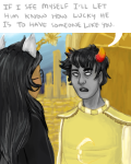  dream_ghost dreamself fanfic_art fangame jade_harley karkat_vantas kats_and_dogs missartiste prospit redrom shipping word_balloon 
