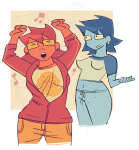 2026 alternate_hair body_modification casual dancing fashion fuckkrat fullres john_egbert music_note rule63 solo