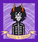  2015 animated banner blush chucklevoodoos dancestors dream_ghost epilepsy_warning fullres kurloz_makara robictheescapist solo starter_outfit text valentinestuck zodiac_symbol 